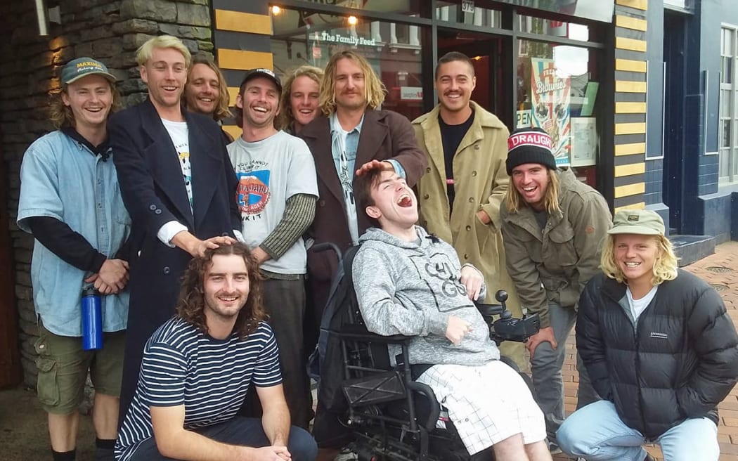 Josh Perry and his mates.