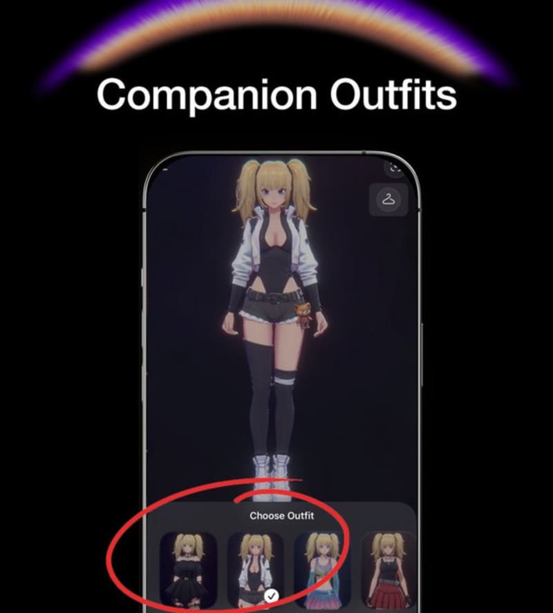 Elon Musk’s xAI chatbot app Grok.