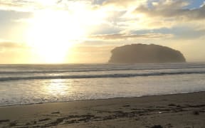 RNZ reporter Sarah Robson took this pic this morning in Whangamatā in Coromandel.