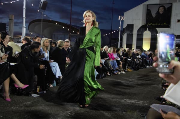 Dancer Lorraine Downes was one of 63 models involved in New Zealand Fashion Week's opening night for 2025.