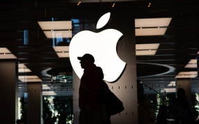 A general view of the Apple retail store on Huaihai Road in Shanghai.