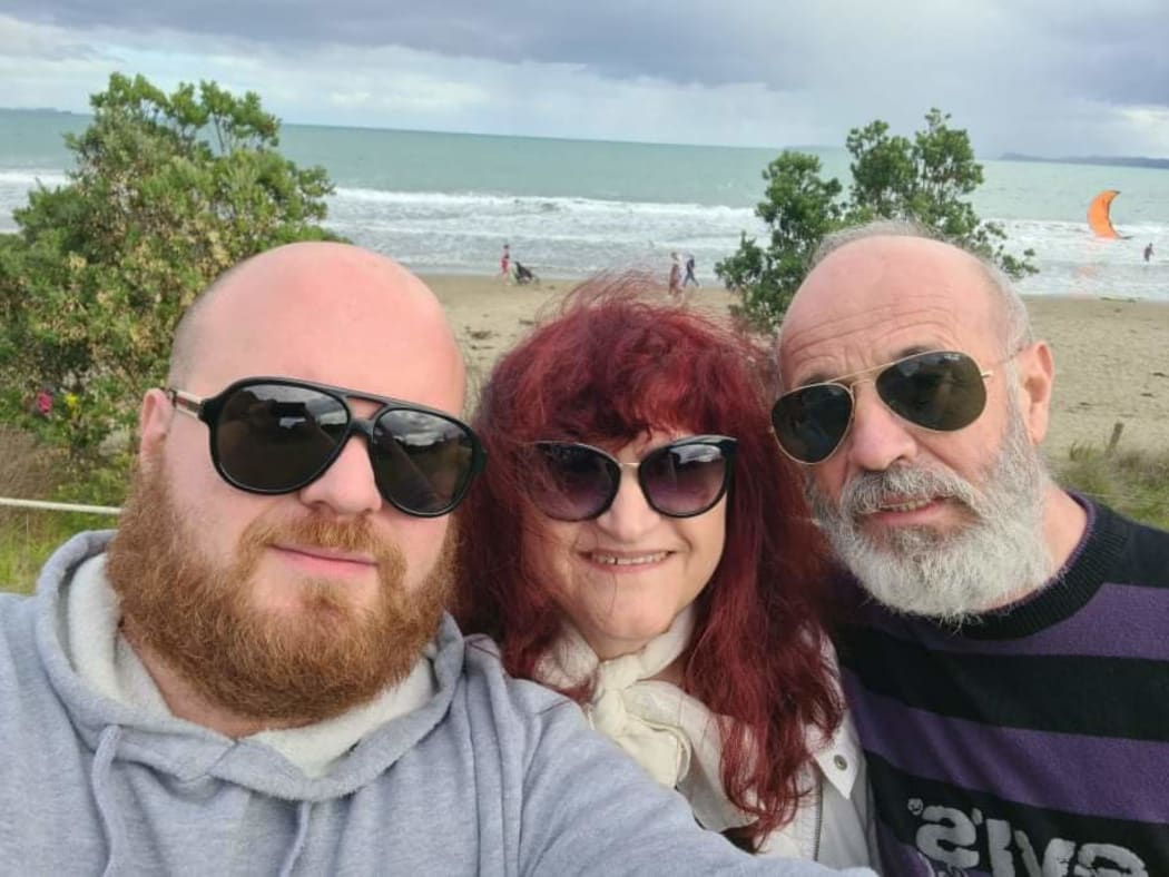 Dr Ana Popovska Stojanovska with her son Ivan Kostovski and her husband Toshe Stojanovski.