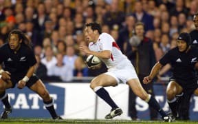 England's Tom Voyce during the All Blacks Test, Eden Park, 2024.