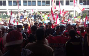 Anti-independence demonstration in Jayapura