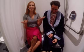 Samantha Hayes and James Nokise.