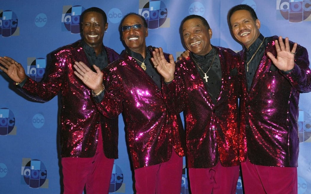 LOS ANGELES - APRIL 4:  Musicians The Four Tops attends the press room for Motown 45, a celebration of music that established the record label at the Shrine Auditorium April 4, 2004 in Los Angeles, California.  (Photo by Mark Mainz/Getty Images) (Photo by Mark Mainz / Getty Images North America / Getty Images via AFP)