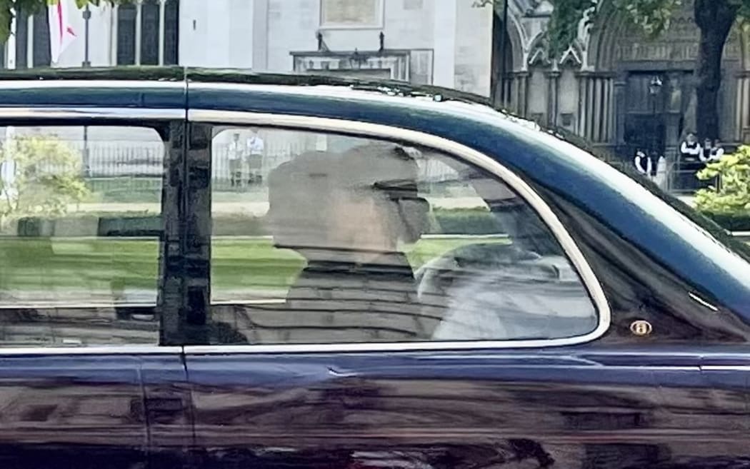 Meghan Markle arrives at Westminster.