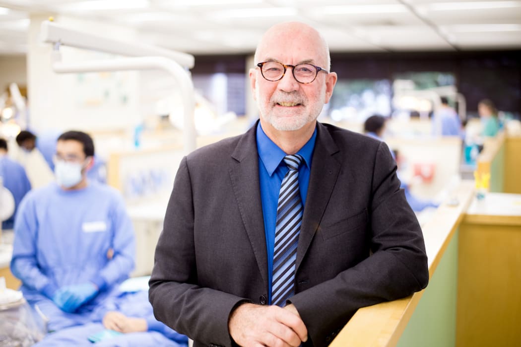 UCSF School of Dentistry Dean John D.B. Featherstone stands for a portrait on Friday, Oct. 14, 2016, at UCSF's Parnassus campus. (Photo by Noah Berger).