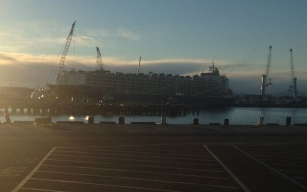 Livestock carrier Nada at PrimePort Timaru.