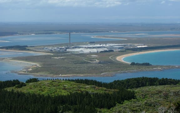 Tiwai Point aluminium smelter.