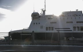 Bluebridge ferry Connemara in Wellington after losing power.
