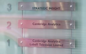 The London headquarters of Cambridge Analytica stands on New Oxford Street in central London on March 20, 2018. The company is accused of using the personal data of 50 million Facebook members to influence the US presidential election in 2016.