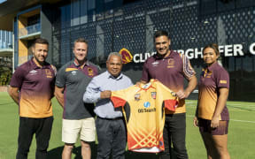 The Brisbane Broncos women's and legends teams will play a double header in PNG.