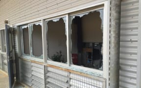 A supplied image shows damage following unrest at the Christmas Island Immigration Detention Centre. The photo was supplied on 11 November 2015 by the office of Australian MP Peter Dutton.