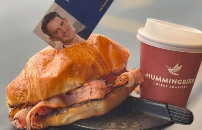 A bacon buttie from Auckland cafe The Apothecary 'paid forward' by a local business