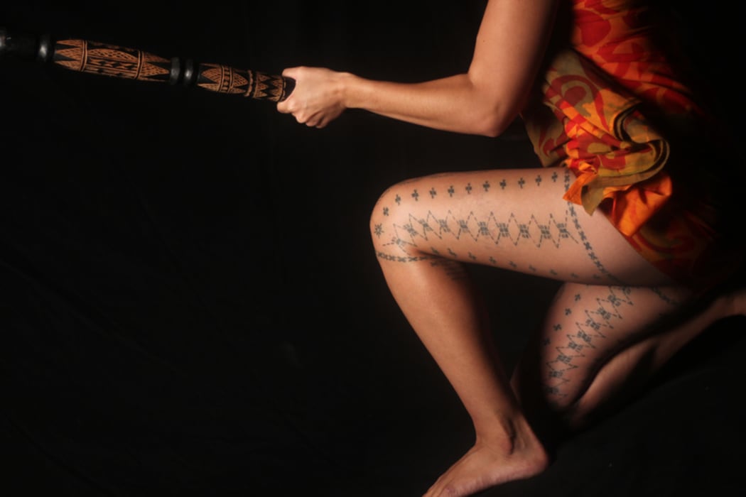 Stacie Ah Chong-Levi displays her malu.