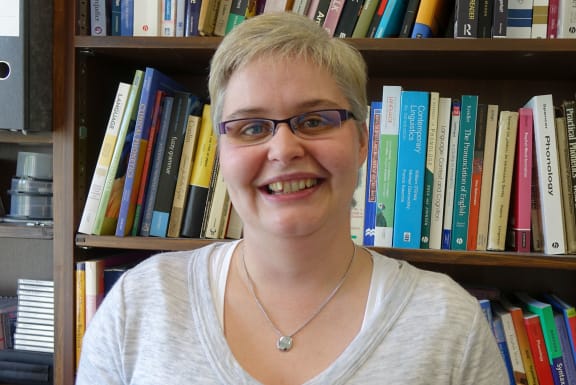 Lynn Clark, a senior lecturer in Linguistics at the University of Canterbury.
