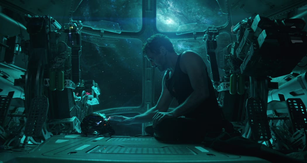 This image released by Disney shows Robert Downey Jr. in a scene from âAvengers: Endgame.â (Disney/Marvel Studios via AP)
