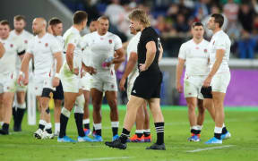 2019 Rugby World Cup Semi-Final, International Stadium Yokohama, Yokohama, Japan 26/10/2019
England vs New Zealand
New Zealands Jack Goodhue dejected
Mandatory Credit ©INPHO/James Crombie / www.photosport.nz