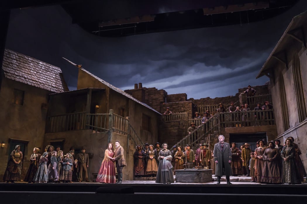 A scene from Luisa Miller at Met Opera