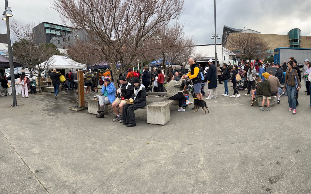 Shoppers queue at the Shevington Farms table in Wellington’s Harbourside Markets.  

 

Credit: Jessica Gessner-Hickman