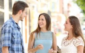 people talking