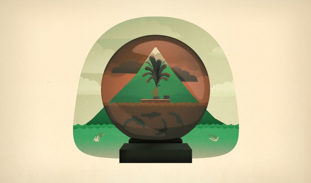 A cartoon depicting the environment