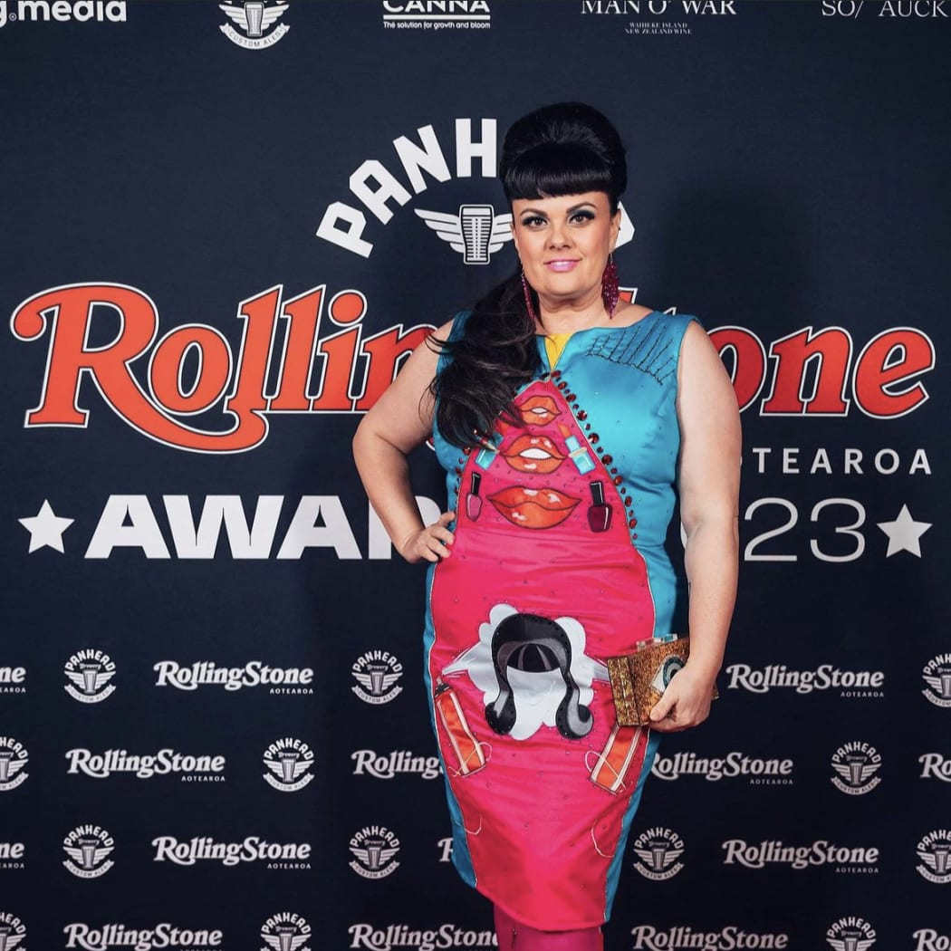 Tami Neilson in new  J Boyne Western wear at the Rolling Stone Awards.