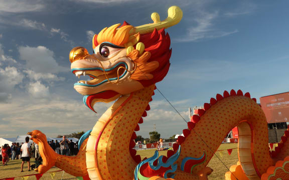 A 30m-long handmade silk lantern in the shape of a dragon was commissioned to celebrate the Year of the Dragon in 2024.