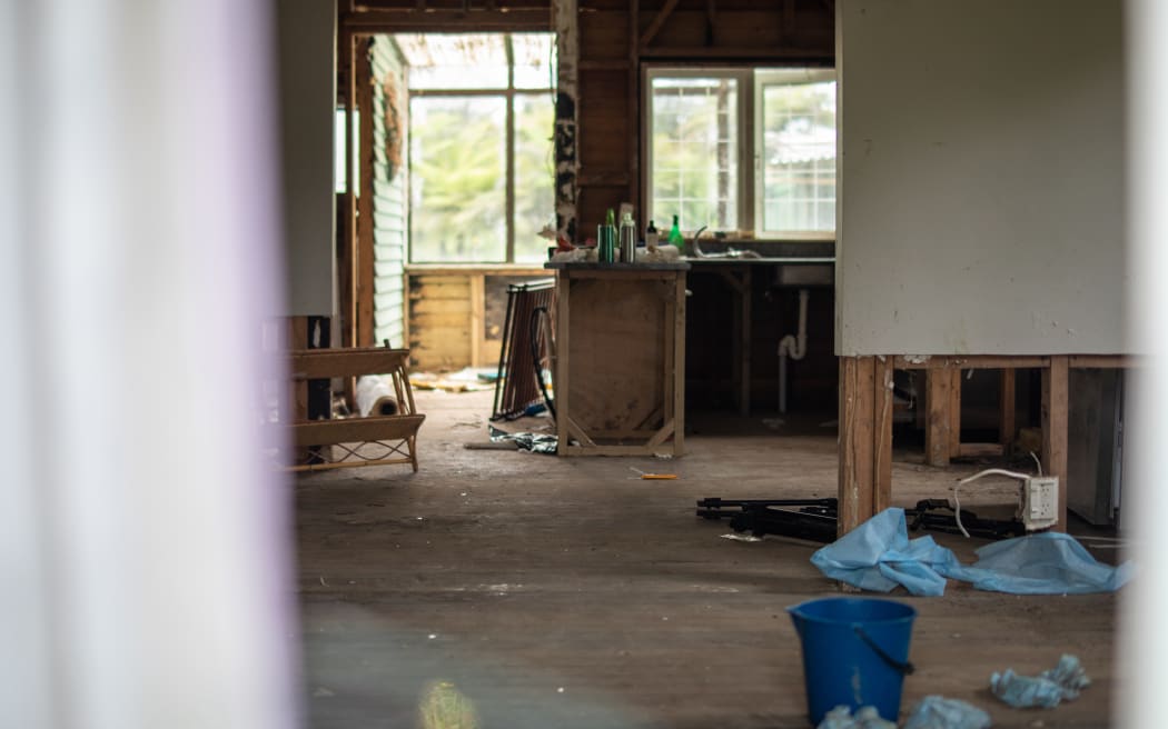Houses in Candia Drive sit abandoned in November 2023 and have been subsequently vandalised since the floods at the start of 2023.