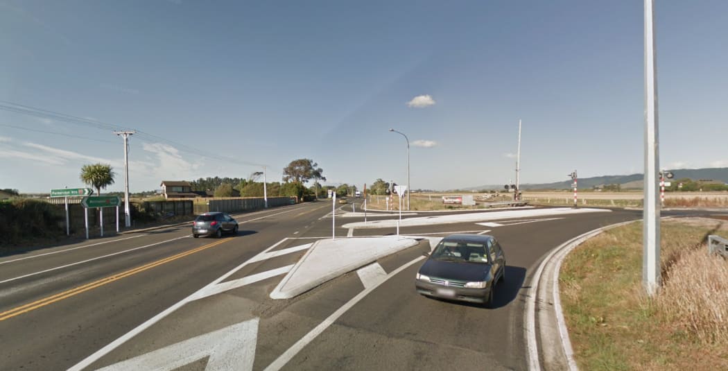 The intersection of SH1 and SH57, south of Levin.
