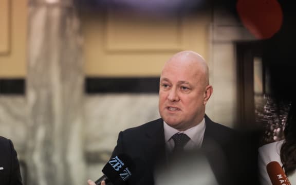 National Party Christopher Luxon after the Budget 2023 announcement.
