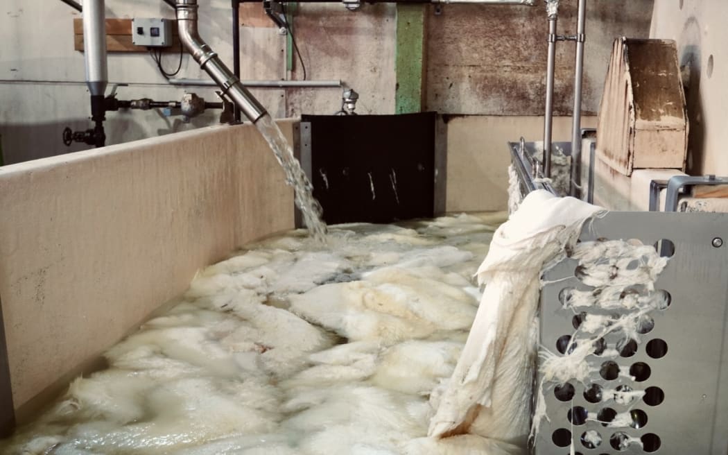 These baths can hold up to 400 sheepskins at a time.