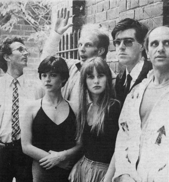 The Crocodiles, 1980. Jenny Morris second from left