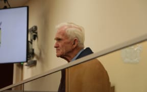 Former Gloriavle overseeing shepherd Howard Temple in the Greymouth District Court during his sentencing.