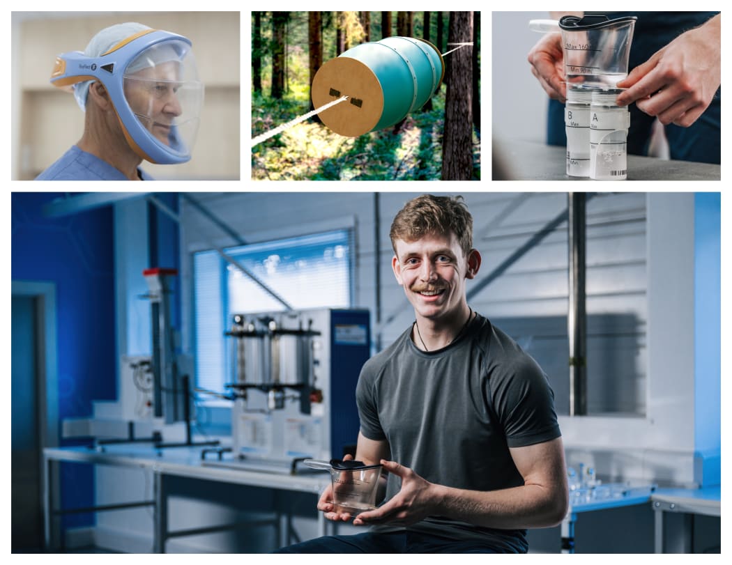 The 2023 Dyson Award top three finalists.