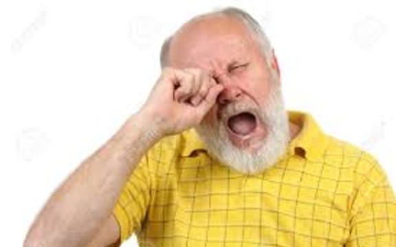 yawning
