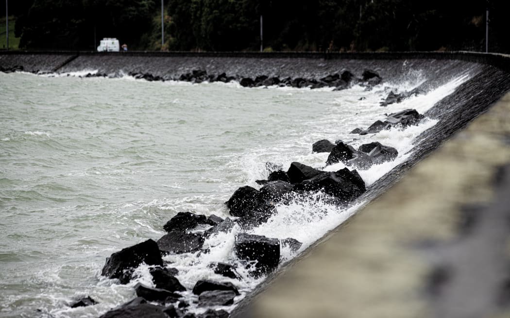 Heavy rain and wind hit Auckland on 12 April 2024.