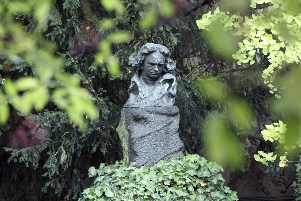 Sculpture at the Beethoven House in Bonn