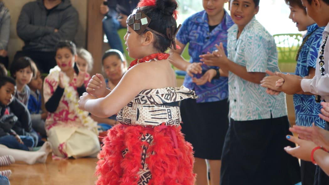 Samoan children celebrate Samoan Independence Day in Auckland.