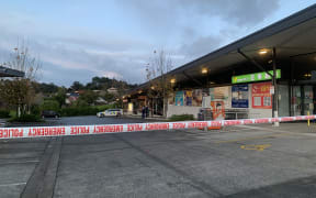 The scene in Corinthian Drive, Albany on 20 June 2023 , where three people were injured when a man attacked customers in restaurants on  on 19 June 2023.