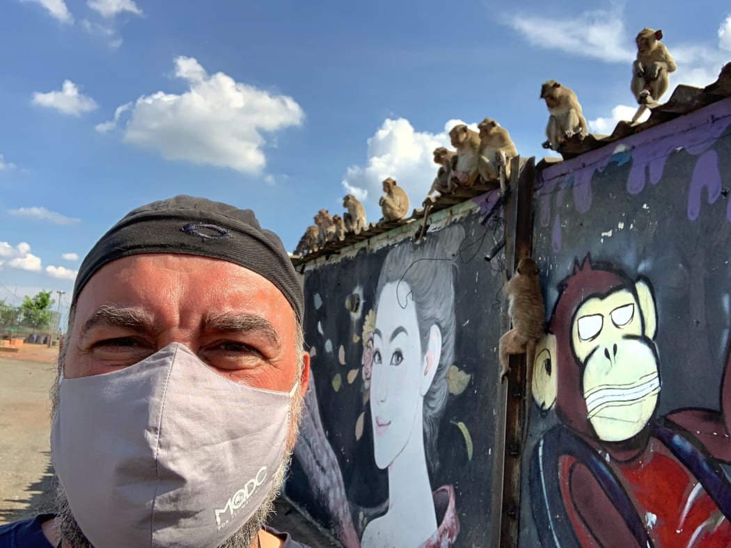 AFP photographer Mladen Antonov in Lopburi, Thailand.
