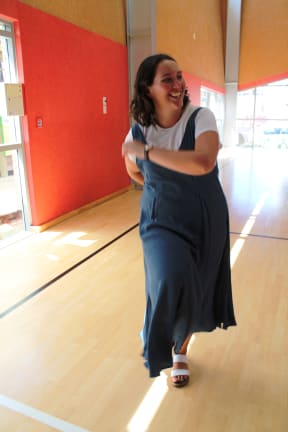 Teacher Nicki Glover can't resist