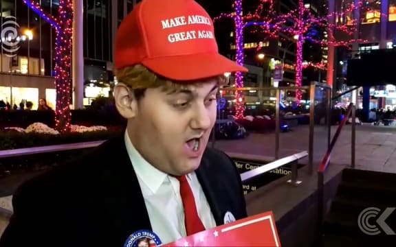 Jemma Brackebush live from outside Trump HQ in New York