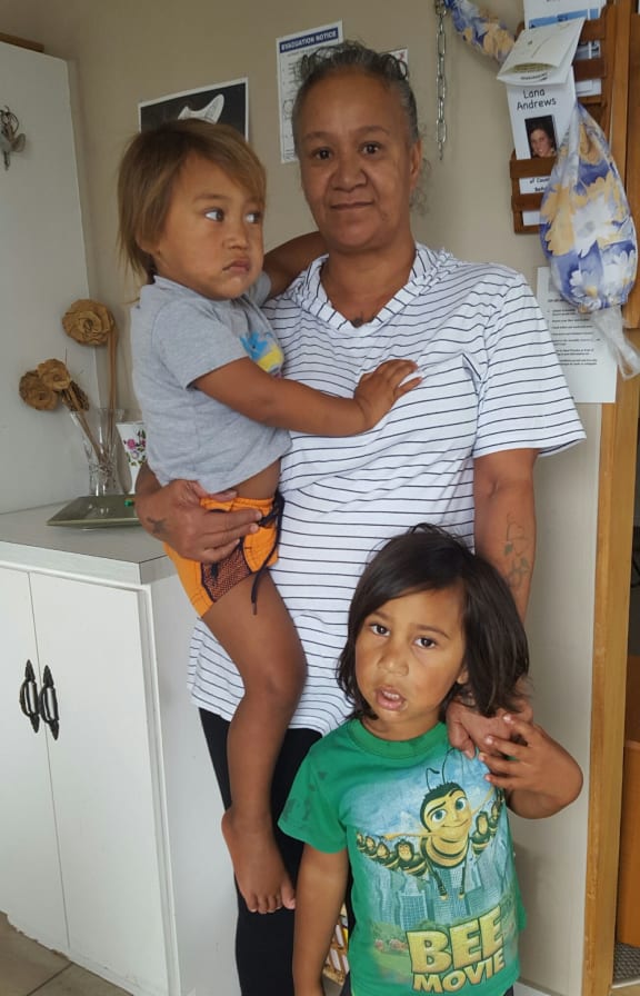 Luciana Manuel with two of her grandsons.