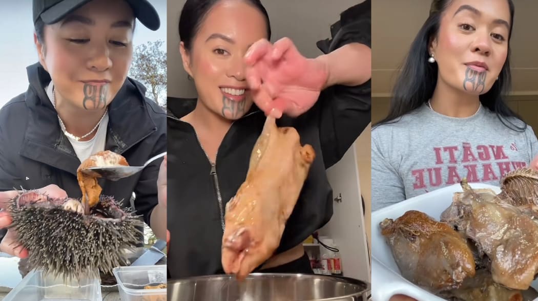 Raukura Huata is a 'culinary story teller' who is showcasing Māori cuisine to the world using TikTok.