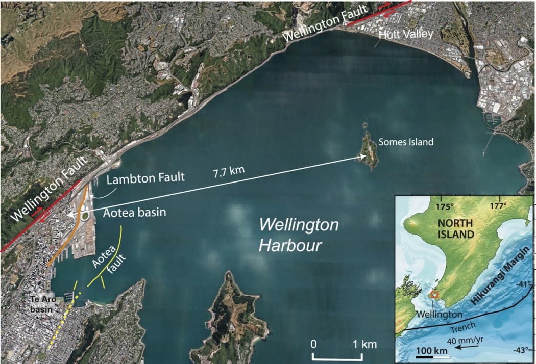 The line showing the basin