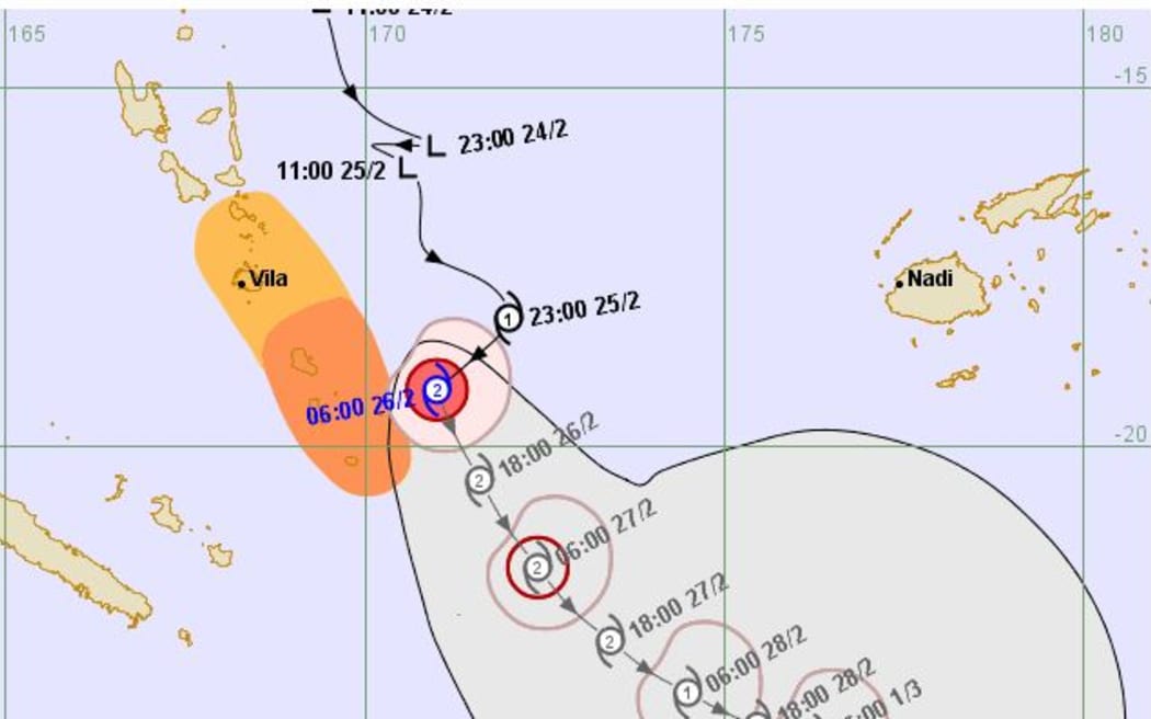 A red alert remains in place for Vanuatu's Tafea province due to category 2 tropical cyclone Seru.

However, Shefa has the all-clear after earlier being under a yellow alert.