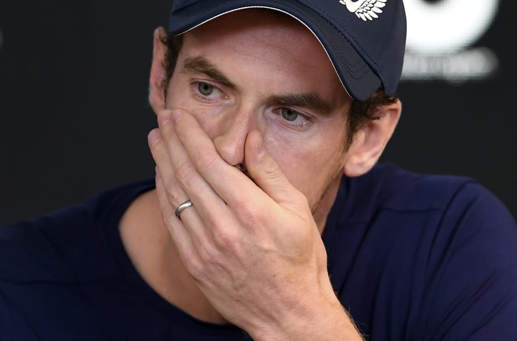 Andy Murray breaks down at press conference, saying he is considering retirement this year.