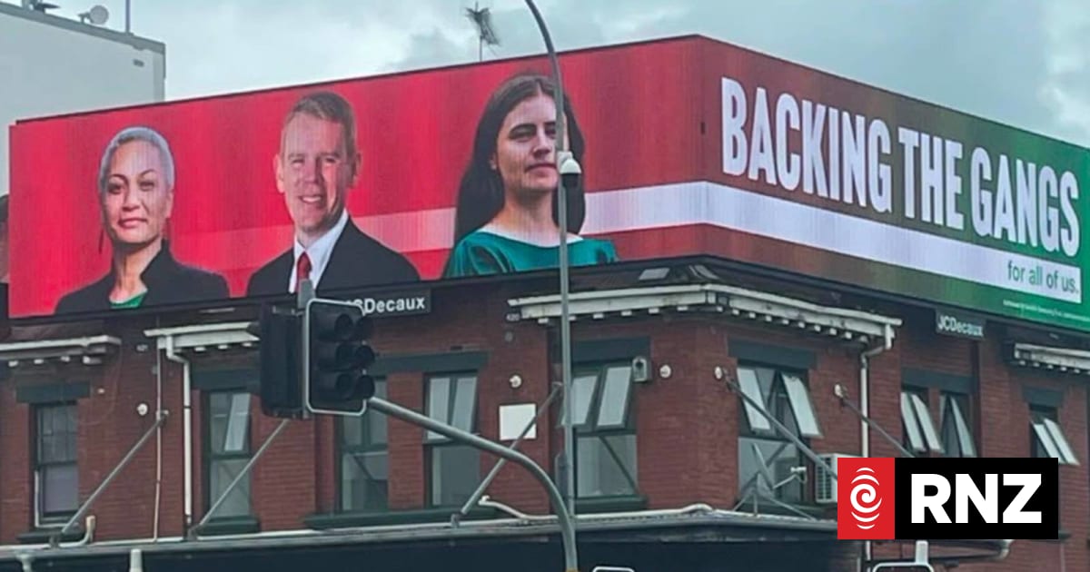 Greens blast 'backing the gangs' election billboard ads